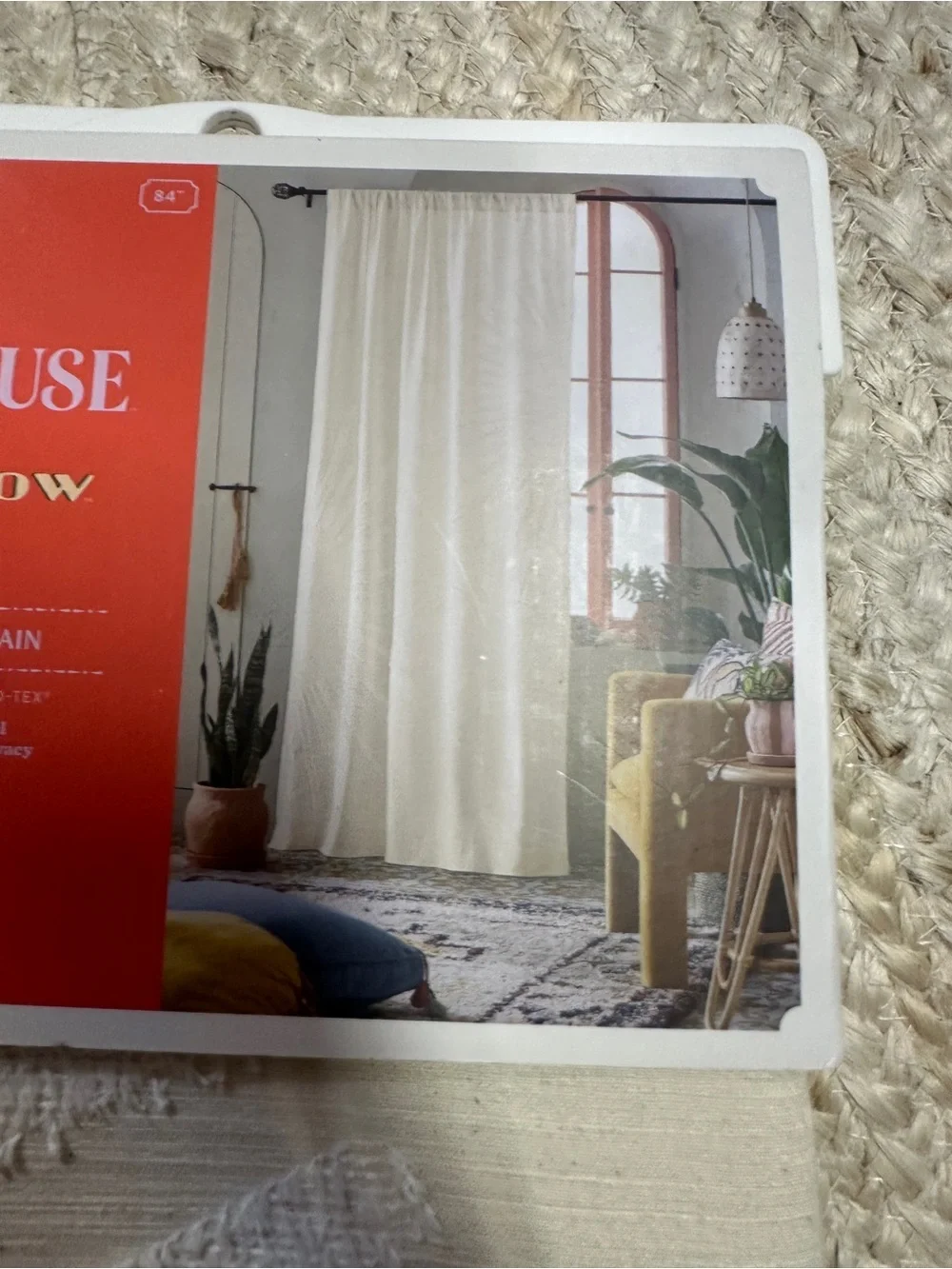 NEW Opalhouse Jungalow Ivory Sunburst Curtain Panel, 84”
